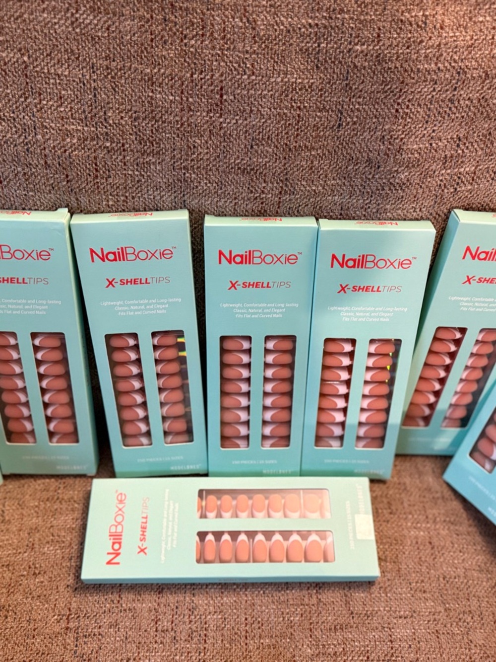 NailBoxie X-Shell Tips Press-On Nails - Pink Nude Set